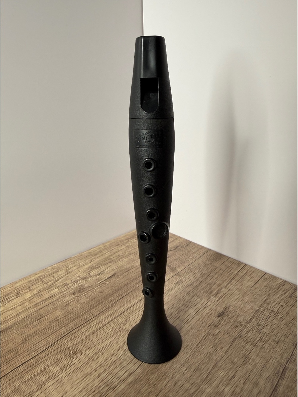 Vintage Gibson Tonette Made in USA Black Plastic Musical Instrument